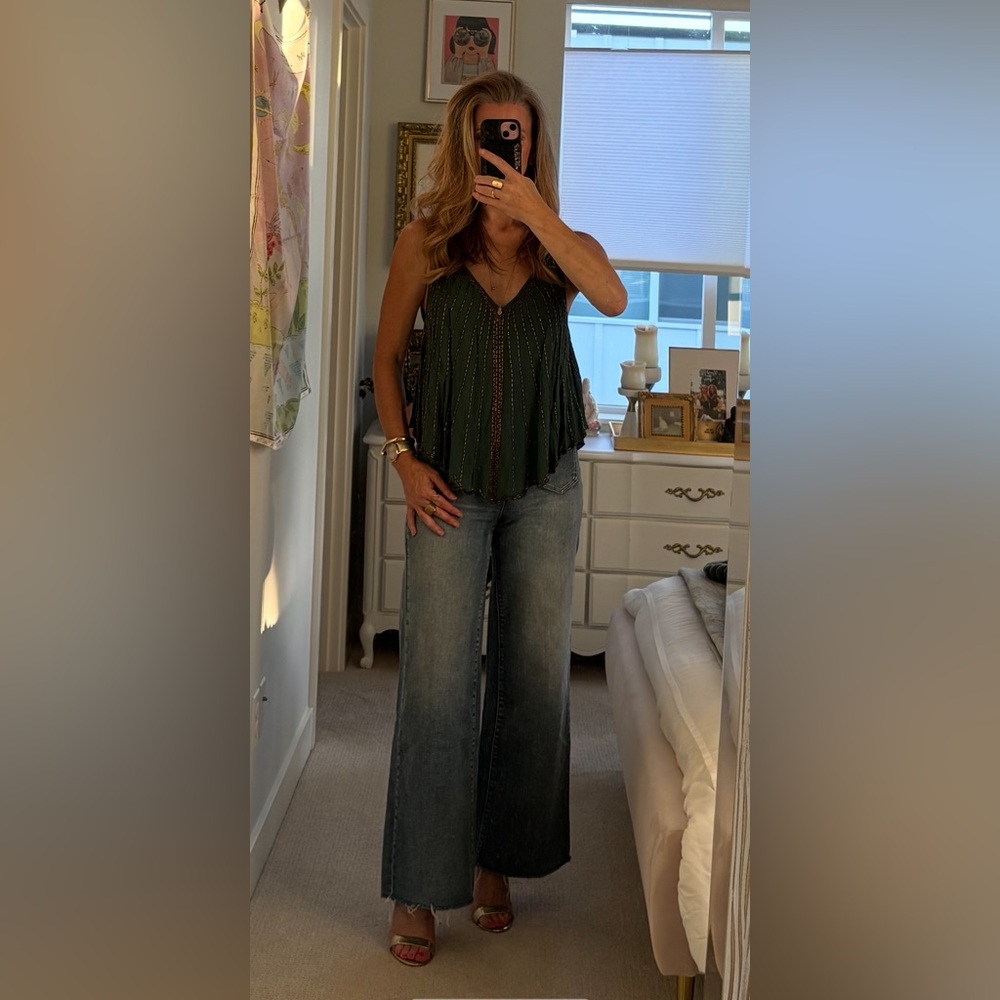 Free People Special Beaded Tank Top